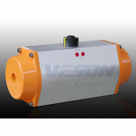 Actuador neumático temporario 0,25 de estante y del piñón del doble ISO5211 presión de suministro de aire de -0,8 Mpa