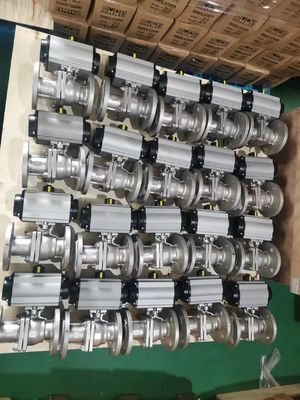 Actuador Neumático de 3 Posiciones con Brida ISO 5211 y Control de 3 Posiciones para Automatización de Válvulas con Rango de Torque de 10-500 Nm
