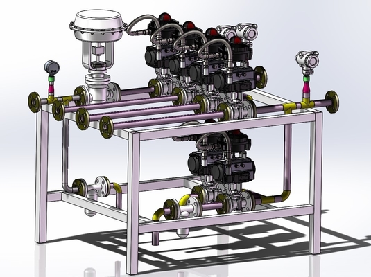 El proceso del sistema operativo de la válvula de vapor patina equipo montado