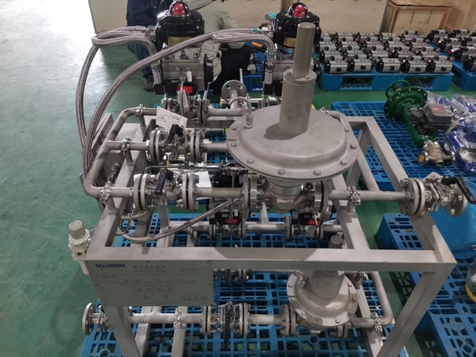 Sistema montado múltiples manorreductores montado resbalón de la válvula de vapor de la válvula para la industria de la gasolina