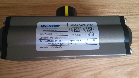 Automatización industrial Actuación neumática para el ángulo de rotación 0-90 grados