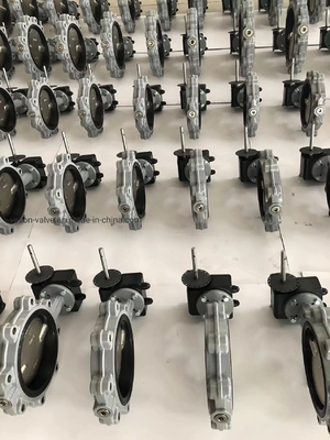 Pneumatic Wafer Butterfly Valve Low Pressure Soft Sealed