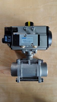 Pneumatic Actuated Ball Valve with 3-PC Design ANSI CLASS 150-900 and ASME B16.34 Standard