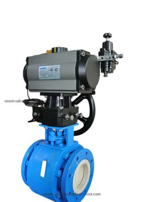 ISO5211 Standard VS-052~VS-400 Model Pneumatic Actuator with 6 Bar Air Supply for Industrial and Water Applications