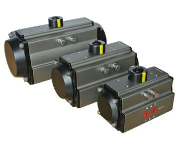 Epoxy Coated Pneumatic Actuator with ISO Pad 5211 and Travel Adjustment ±5º for Ball Valves with Limit Switch Boxes