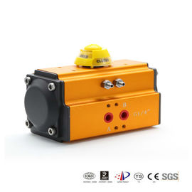 Medio limpio neumático estándar del aire seco del actuador de estante ISO5211/DIN3337 y del piñón