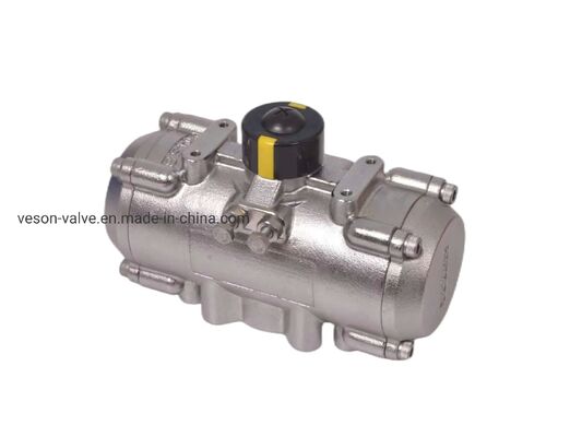 Actuador neumático con 3878NM de par de salida VDI/VDE3845 estándar y 40-100psig de suministro de aire