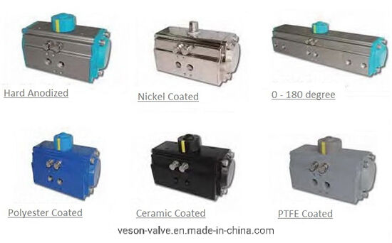 Válvula de bola flotante de puerto completo de acero inoxidable 316 con actuador neumático y conexión bridada