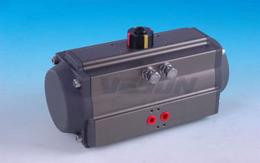 Actuador neumático temporario doble de estante y del piñón con la conexión de NAMUR ISO5211