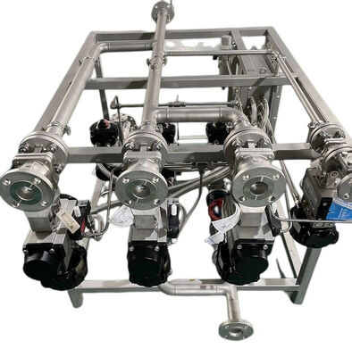 Equipo industrial montado en trineo con válvula de bolas flotante y tipo de válvula de vapor recta para intercambiadores de calor