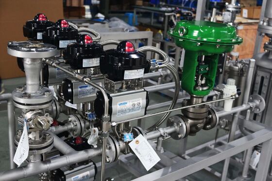 Sistema de Válvula de Bola Flotante Montado en Patín con Tipo de Paso Recto para Uso Industrial