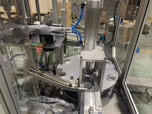 Máquina de Llenado Horizontal Totalmente Automática con Válvula de Llenado Multicabezal, Elevación Neumática y Control PLC para Pegamento de Vidrio, Pegamento de Silicona y Pegamento Sellador