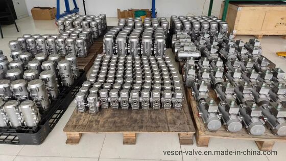Actuador Neumático Resistente a la Corrosión de Acero Inoxidable con Diseño de Piñón y Cremallera de Aluminio Anodizado Duro