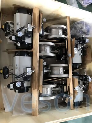 0.1-0.5 segundos Tiempo de respuesta Actuador neumático de posición 3 con rango de par 10-500 Nm y montaje estándar NAMUR