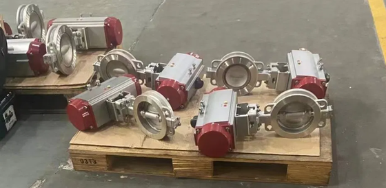 Válvula de mariposa tipo lug de 12 pulgadas ANSI 150lb configurada con precisión con asiento de NBR Operación remota de la válvula