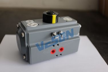 PTFE cubrió el actuador rotatorio neumático, el estante neumático del actuador del pistón ISO5211/DIN3337 y piñón