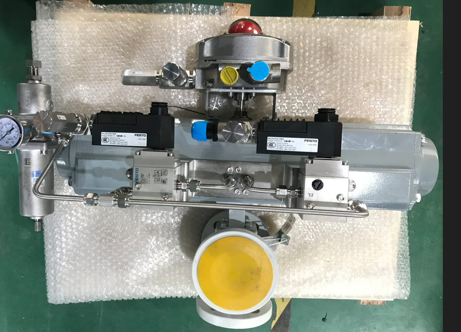Paquete de válvula de bola neumática automática de dos vías para un control preciso del flujo de dosificación de lotes