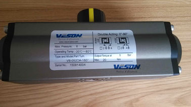 El cuarto cumple 180 el actuador rotatorio neumático VS-052DA-180° del grado