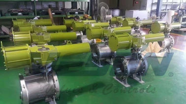 Material escocés de la aleación de aluminio del tipo de valor devuelto de la primavera de actuador neumático del yugo del OEM