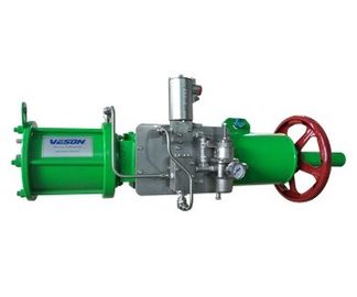 Actuador neumático de la vuelta del yugo escocés temporario cuarto de /Single para las refinerías de las centrales eléctricas