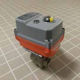 Resistencia de desgaste actuada eléctrica de cobre amarillo de la vávula de bola del acero inoxidable alta