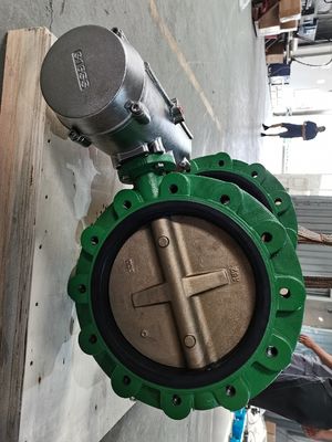 Marine Air Operated Butterfly Valve 316SS para la plataforma de perforación del agua de mar